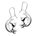 Kolczyki koty na księżycu 1