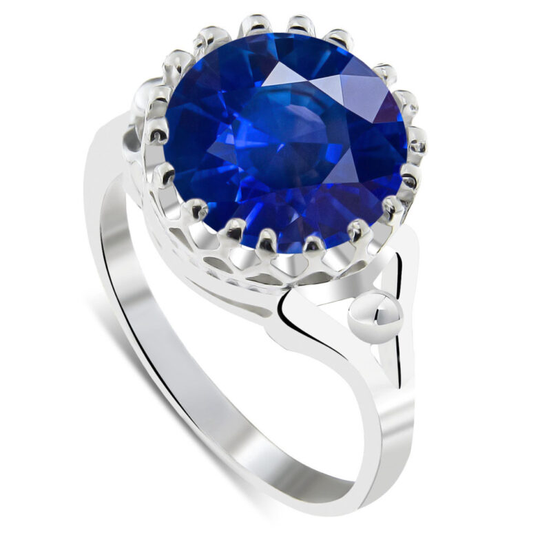 SREBRNY PIERŚCIONEK DUŻĄ CYRKONIĄ BŁYSZCZĄCY 925