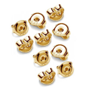 Zapięcia do kolczyków złote/pozłacane - baranki 5 par