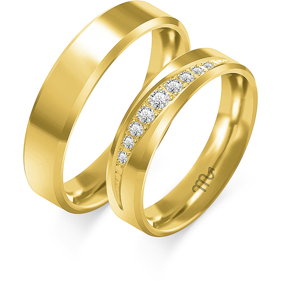 Obrączki z żółtego złota 1 Obrączki z żółtego złota