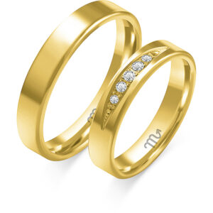 Obrączki z żółtego złota