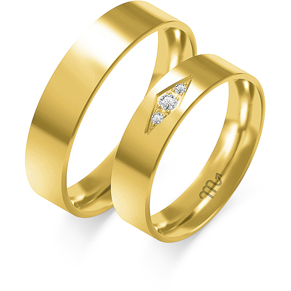 Obrączki z żółtego złota 1 Obrączki z żółtego złota