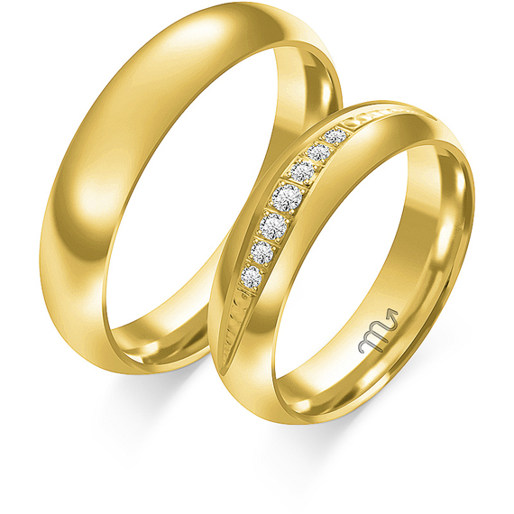 Obrączki z żółtego złota 1 Obrączki z żółtego złota