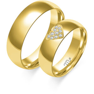 Obrączki z żółtego złota