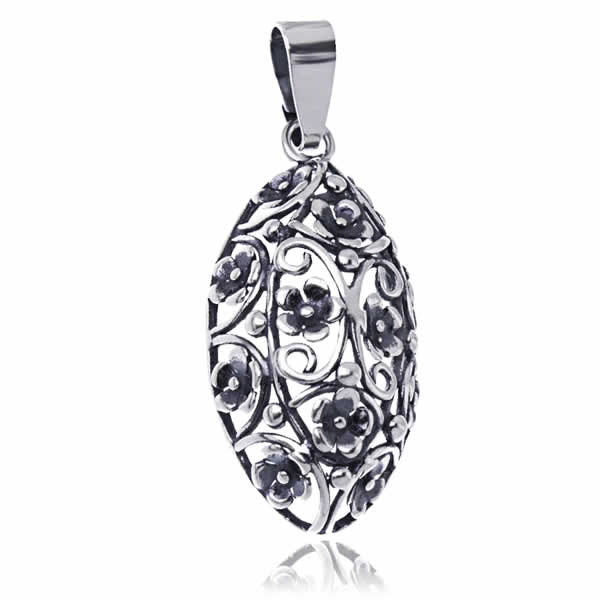 Wisiorek ażurowe kwiaty 1 Wisiorek ażurowe kwiaty