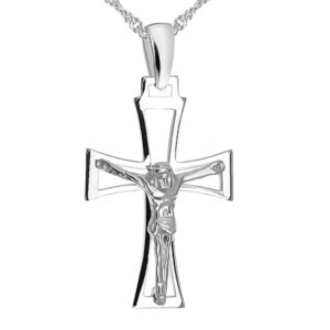 Krzyżyk ażurowy z Jezusem