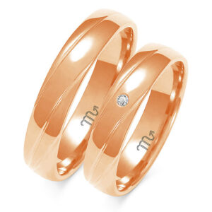 Obrączki z różowego złota