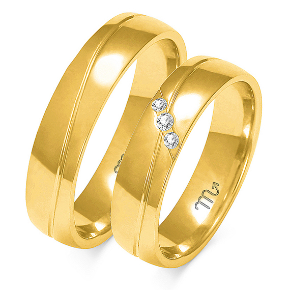 Obrączki z żółtego złota 1 Obrączki z żółtego złota