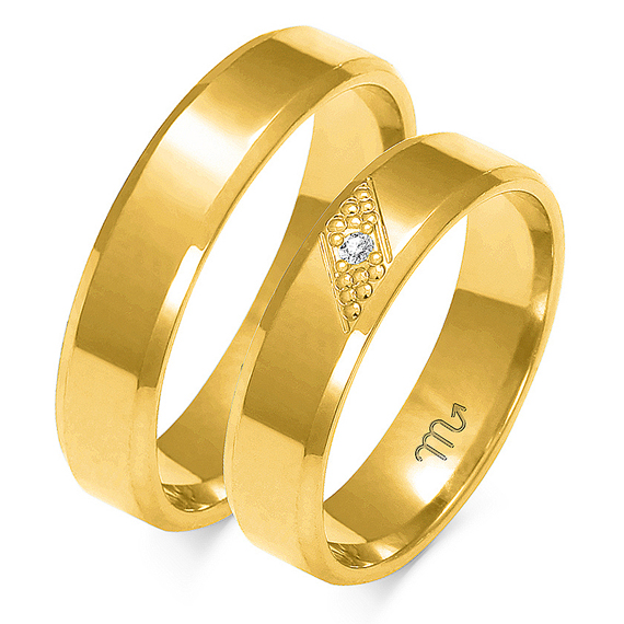 Obrączki z żółtego złota 1 Obrączki z żółtego złota