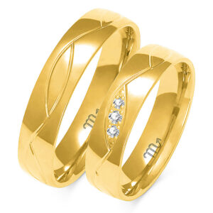 Obrączki z żółtego złota