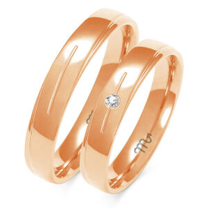 Obrączki z różowego złota
