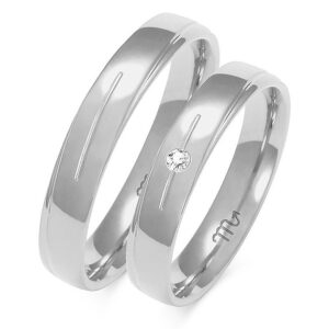 Obrączki z białego złota