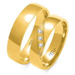 Obrączki z żółtego złota