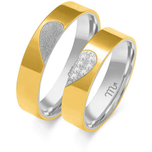 Obrączki z żółtego i białego złota