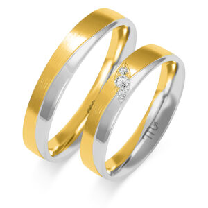 Obrączki z żółtego i białego złota