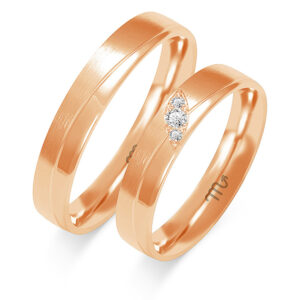 Obrączki z różowego złota