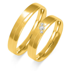 Obrączki z żółtego złota