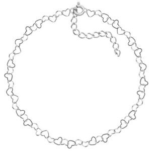 Bransoletka na nogę/kostkę serca