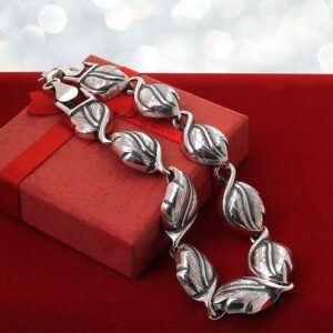 Bransoletka damska liście