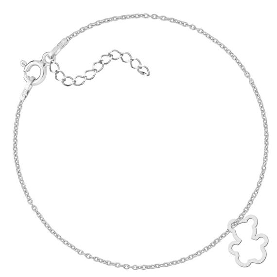 Srebrna bransoletka celebrytka miś 1 Srebrna bransoletka celebrytka miś