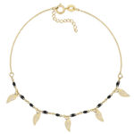 Złota bransoletka ze skrzydłami 333 8k