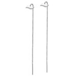 Kolczyki przekładane super długie 15cm fale