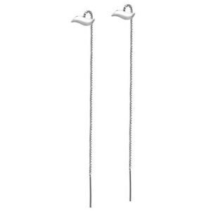 Kolczyki przekładane super długie 15cm fale