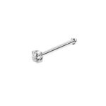 Kolczyk do nosa kuleczka z cyrkonią 1