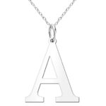 Naszyjnik celebrytka z dużą literą A