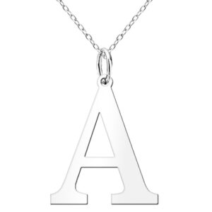Naszyjnik celebrytka z dużą literą A