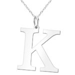 Naszyjnik celebrytka z dużą literą K