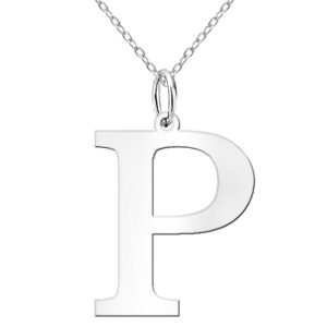 Naszyjnik celebrytka z dużą literą P
