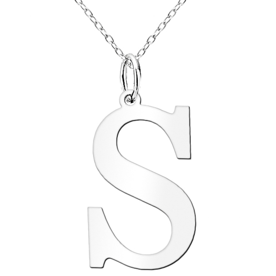 Naszyjnik celebrytka z dużą literą S