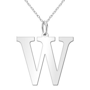 Naszyjnik celebrytka z dużą literą W