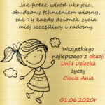 Pudełko z grawerem - dla dziecka