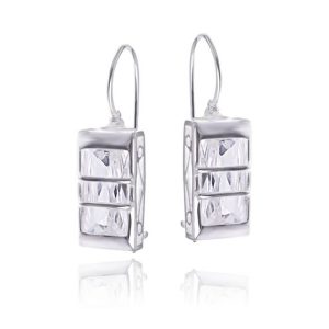 Kolczyki cyrkonia 14x7 bigiel