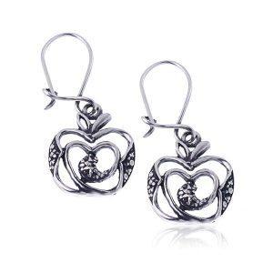 Kolczyki wiszące jabłka