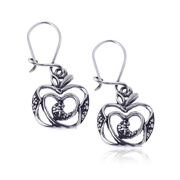 Kolczyki wiszące jabłka 1 Kolczyki wiszące jabłka