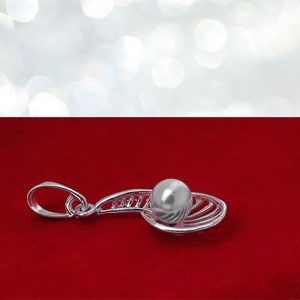 Ażurowy wisiorek z perełką 7mm