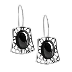 Retro kolczyki z krzemem