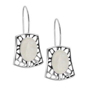 Retro kolczyki z opalem