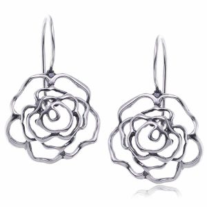 Kolczyki ażurowe róże