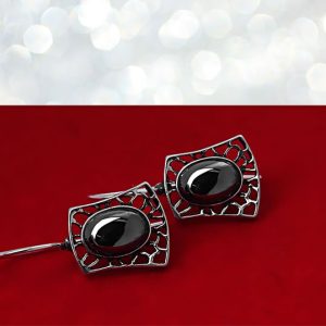 Retro kolczyki z krzemem