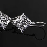 Kolczyki kwieciste ażurowe