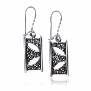 Kolczyki prostokątne z markazytami