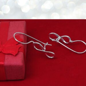 Wiszące kolczyki ze znakiem nieskończoności