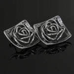 Kolczyki ażurowe róże