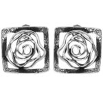 Kolczyki ażurowe róże