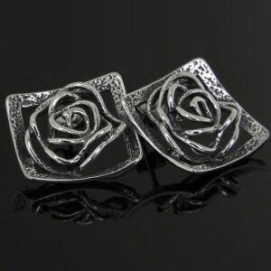 Kolczyki ażurowe róże