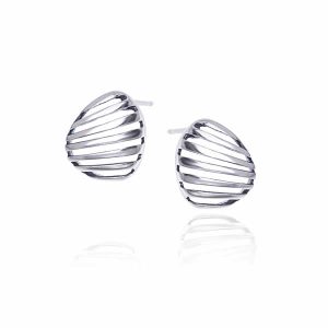 Kolczyki paski sztyft oksydowane